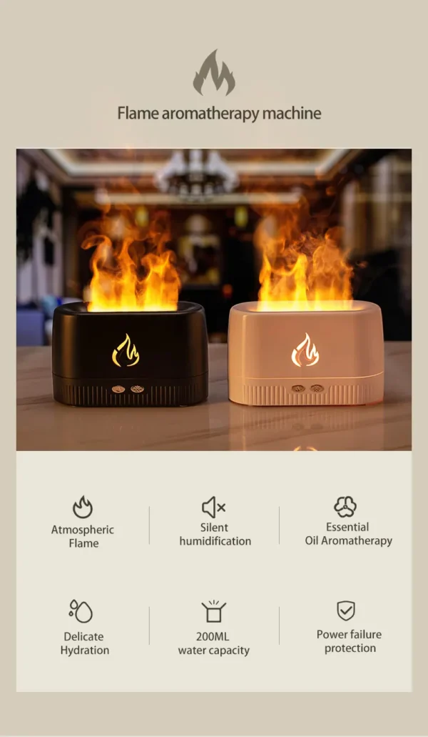 Flame Humidifier Aroma Humidifier Diffuser - Image 5