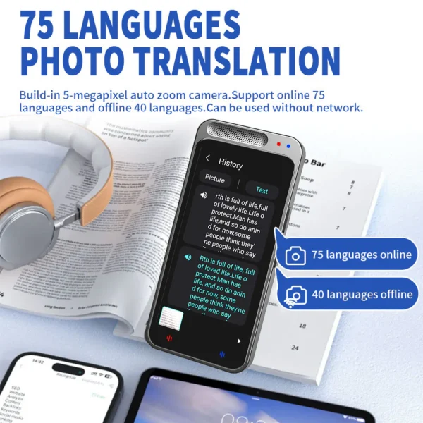 AI Language Translator Device (Wifi/ Offline) Z6 - Image 3