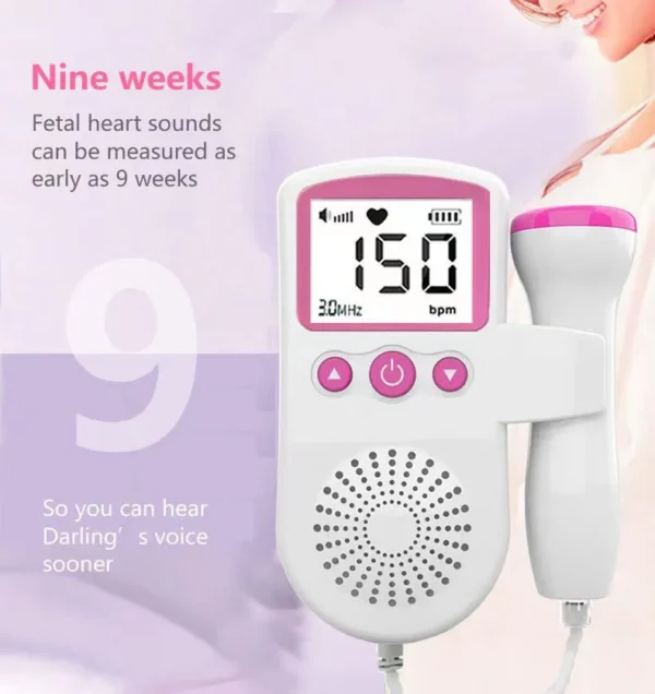 Fetal Doppler Baby Heart Rate Detector - Image 4