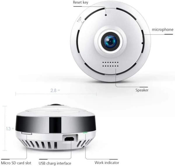 360 Degree Bird Eye Panoramic WiFi Camera HD - Image 5