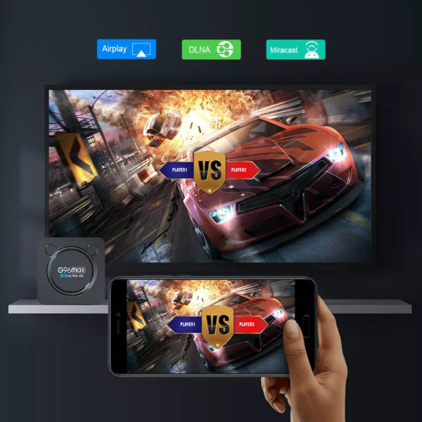 G96 MAX 4K Android Box with Bluetooth, 4GB/32GB, Dual WIfi - Image 2