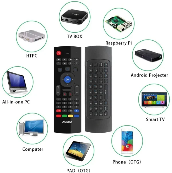 Smart Air Mouse Voice Remote with Keyboard - Image 4