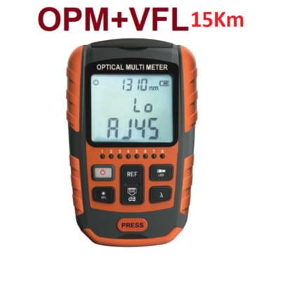 Rechargeable OPTICAL POWER METER with 15kmVFL