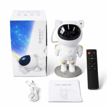 Astronaut Galaxy Projector Night Light with Remote | 360° Adjustable Nebula & Star Projector | USB Powered Space Lamp with Timer | Kids Bedroom, Gaming Room & Home Decor Light