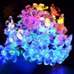 ALQO 60 LED Multicolour Flower String Lights | IP65 Waterproof Decorative LED Fairy Lights with Transparent Petals | Wire Operated for Garden, Balcony, Diwali, Christmas & Home Décor