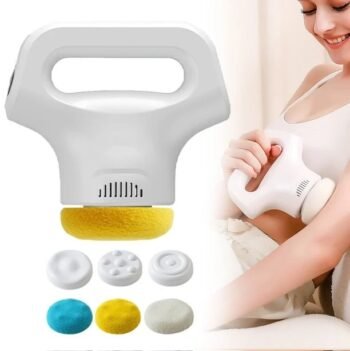 ALQO Electric Handheld Body Massager 12-Speed Power Adjustment For Neck Waist Hips Back Legs Feet Fitness Shaping Relieve Muscle Fatigue Promote Blood Circulation Ergonomic Fat Pushing Machine (Multicolour )