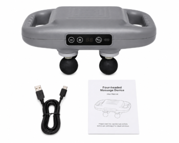 ALQO 4-Head Massage Gun Pro Deep Tissue - Muscle Massager with 20 Intensities & 6 Massage Modes | Pain Relief for Back, Leg, Neck, Shoulder & Body